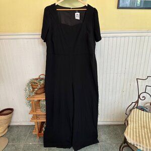 Halogen 2X NWT sold black jumper pull on short sleeve wide leg pants